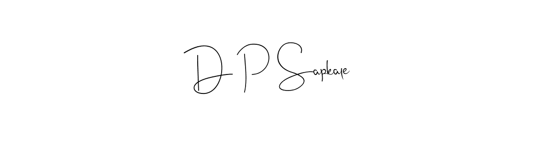 How to make D P Sapkale signature? Andilay-7BmLP is a professional autograph style. Create handwritten signature for D P Sapkale name. D P Sapkale signature style 4 images and pictures png