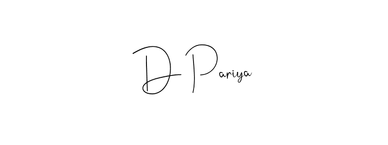 You can use this online signature creator to create a handwritten signature for the name D Pariya. This is the best online autograph maker. D Pariya signature style 4 images and pictures png