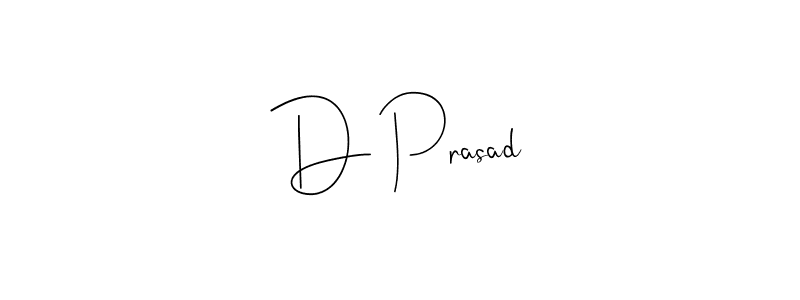 You should practise on your own different ways (Andilay-7BmLP) to write your name (D Prasad) in signature. don't let someone else do it for you. D Prasad signature style 4 images and pictures png