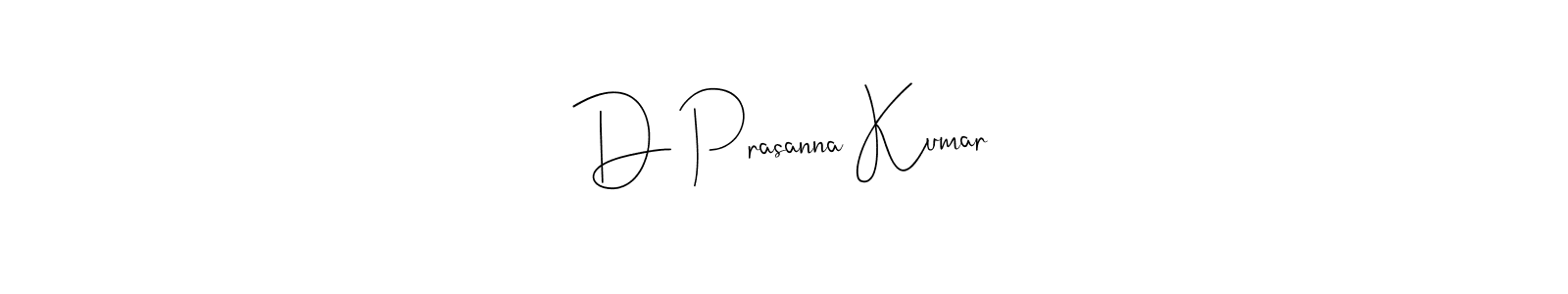 You can use this online signature creator to create a handwritten signature for the name D Prasanna Kumar. This is the best online autograph maker. D Prasanna Kumar signature style 4 images and pictures png