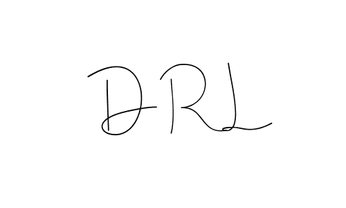 The best way (Andilay-7BmLP) to make a short signature is to pick only two or three words in your name. The name D R L include a total of six letters. For converting this name. D R L signature style 4 images and pictures png