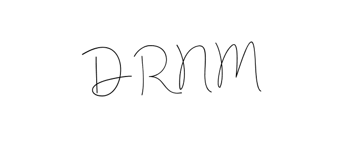 How to make D R N M name signature. Use Andilay-7BmLP style for creating short signs online. This is the latest handwritten sign. D R N M signature style 4 images and pictures png