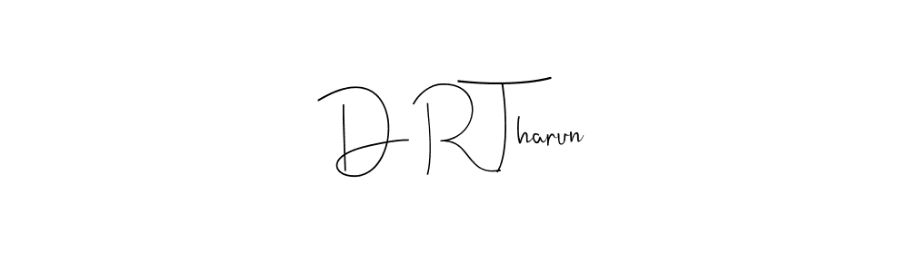 Make a beautiful signature design for name D R Tharun. Use this online signature maker to create a handwritten signature for free. D R Tharun signature style 4 images and pictures png