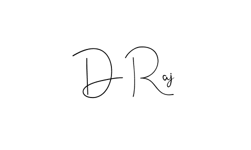 You should practise on your own different ways (Andilay-7BmLP) to write your name (D Raj) in signature. don't let someone else do it for you. D Raj signature style 4 images and pictures png