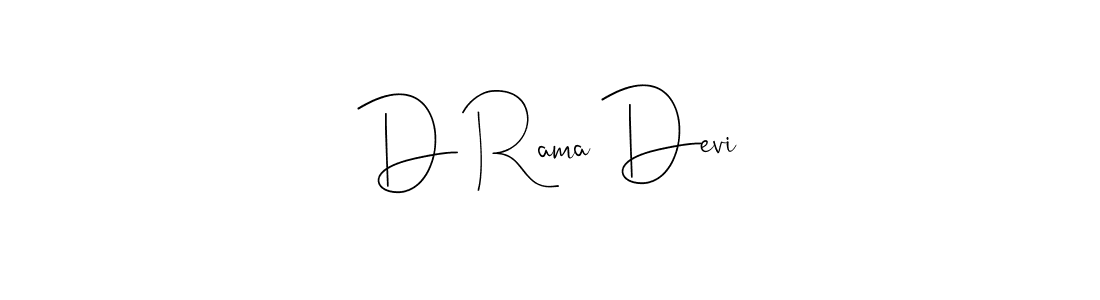 Design your own signature with our free online signature maker. With this signature software, you can create a handwritten (Andilay-7BmLP) signature for name D Rama Devi. D Rama Devi signature style 4 images and pictures png