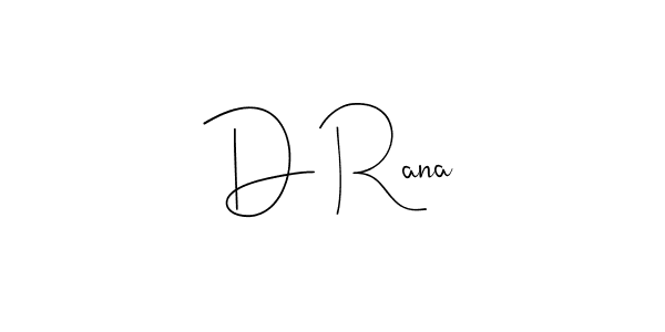 The best way (Andilay-7BmLP) to make a short signature is to pick only two or three words in your name. The name D Rana include a total of six letters. For converting this name. D Rana signature style 4 images and pictures png