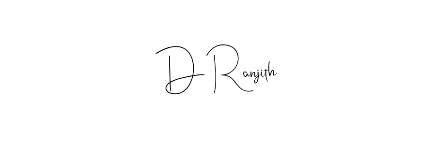 You should practise on your own different ways (Andilay-7BmLP) to write your name (D Ranjith) in signature. don't let someone else do it for you. D Ranjith signature style 4 images and pictures png
