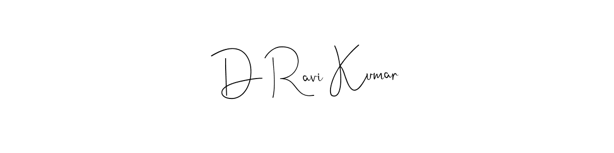 You should practise on your own different ways (Andilay-7BmLP) to write your name (D Ravi Kumar) in signature. don't let someone else do it for you. D Ravi Kumar signature style 4 images and pictures png