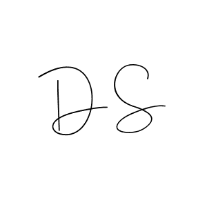 How to make D S name signature. Use Andilay-7BmLP style for creating short signs online. This is the latest handwritten sign. D S signature style 4 images and pictures png