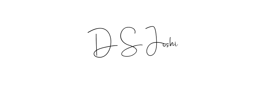 Use a signature maker to create a handwritten signature online. With this signature software, you can design (Andilay-7BmLP) your own signature for name D S Joshi. D S Joshi signature style 4 images and pictures png