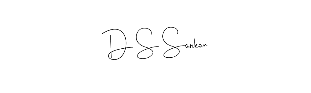 Use a signature maker to create a handwritten signature online. With this signature software, you can design (Andilay-7BmLP) your own signature for name D S Sankar. D S Sankar signature style 4 images and pictures png