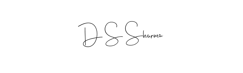 The best way (Andilay-7BmLP) to make a short signature is to pick only two or three words in your name. The name D S Sharma include a total of six letters. For converting this name. D S Sharma signature style 4 images and pictures png
