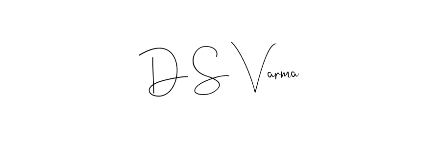 if you are searching for the best signature style for your name D S Varma. so please give up your signature search. here we have designed multiple signature styles  using Andilay-7BmLP. D S Varma signature style 4 images and pictures png