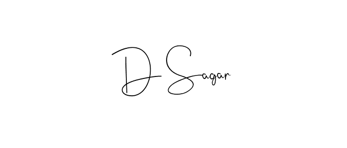 Also You can easily find your signature by using the search form. We will create D Sagar name handwritten signature images for you free of cost using Andilay-7BmLP sign style. D Sagar signature style 4 images and pictures png