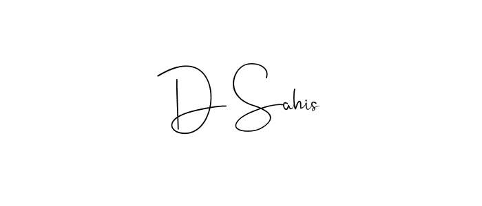 if you are searching for the best signature style for your name D Sahis. so please give up your signature search. here we have designed multiple signature styles  using Andilay-7BmLP. D Sahis signature style 4 images and pictures png