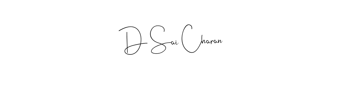 Also You can easily find your signature by using the search form. We will create D Sai Charan name handwritten signature images for you free of cost using Andilay-7BmLP sign style. D Sai Charan signature style 4 images and pictures png