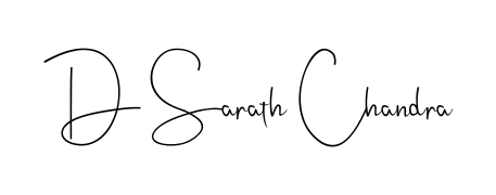 Upgrade your professional image with D Sarath Chandra signature created with Andilay-7BmLP font. Fast, free, and watermark-free download. D Sarath Chandra signature style 4 images and pictures png