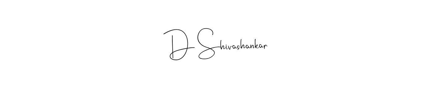 You should practise on your own different ways (Andilay-7BmLP) to write your name (D Shivashankar) in signature. don't let someone else do it for you. D Shivashankar signature style 4 images and pictures png