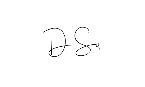 You should practise on your own different ways (Andilay-7BmLP) to write your name (D Sil) in signature. don't let someone else do it for you. D Sil signature style 4 images and pictures png