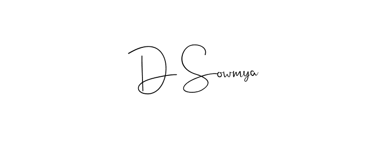 if you are searching for the best signature style for your name D Sowmya. so please give up your signature search. here we have designed multiple signature styles  using Andilay-7BmLP. D Sowmya signature style 4 images and pictures png