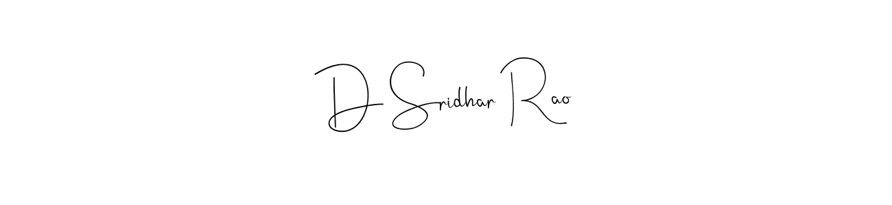How to make D Sridhar Rao signature? Andilay-7BmLP is a professional autograph style. Create handwritten signature for D Sridhar Rao name. D Sridhar Rao signature style 4 images and pictures png