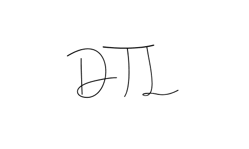 How to make D T L name signature. Use Andilay-7BmLP style for creating short signs online. This is the latest handwritten sign. D T L signature style 4 images and pictures png