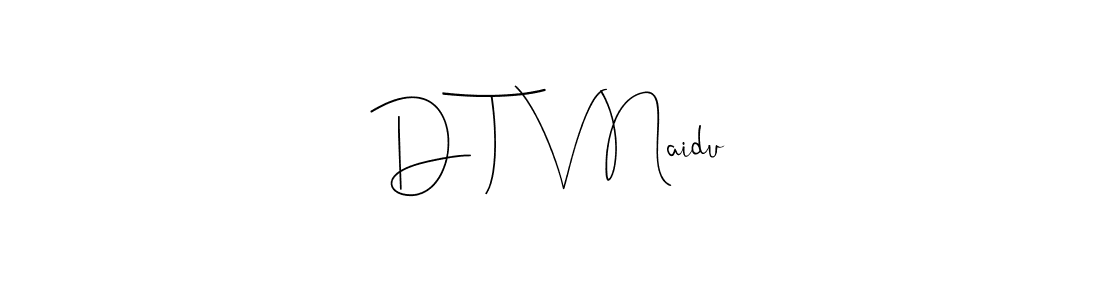 How to Draw D T V Naidu signature style? Andilay-7BmLP is a latest design signature styles for name D T V Naidu. D T V Naidu signature style 4 images and pictures png