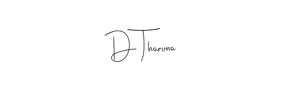 You can use this online signature creator to create a handwritten signature for the name D Tharuna. This is the best online autograph maker. D Tharuna signature style 4 images and pictures png