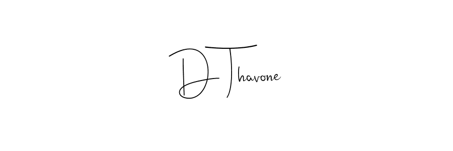 The best way (Andilay-7BmLP) to make a short signature is to pick only two or three words in your name. The name D Thavone include a total of six letters. For converting this name. D Thavone signature style 4 images and pictures png