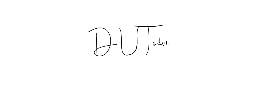 Best and Professional Signature Style for D U Tadvi. Andilay-7BmLP Best Signature Style Collection. D U Tadvi signature style 4 images and pictures png