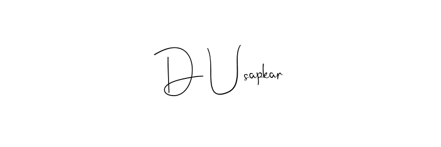 See photos of D Usapkar official signature by Spectra . Check more albums & portfolios. Read reviews & check more about Andilay-7BmLP font. D Usapkar signature style 4 images and pictures png