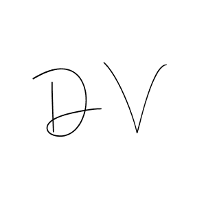 How to make D V name signature. Use Andilay-7BmLP style for creating short signs online. This is the latest handwritten sign. D V signature style 4 images and pictures png