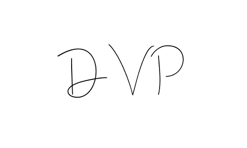 How to make D V P signature? Andilay-7BmLP is a professional autograph style. Create handwritten signature for D V P name. D V P signature style 4 images and pictures png