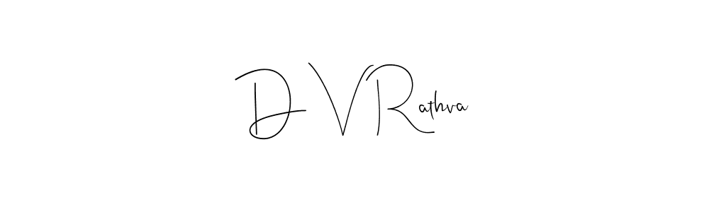 How to make D V Rathva name signature. Use Andilay-7BmLP style for creating short signs online. This is the latest handwritten sign. D V Rathva signature style 4 images and pictures png