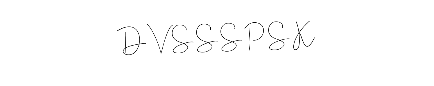 The best way (Andilay-7BmLP) to make a short signature is to pick only two or three words in your name. The name D V S S S P S K include a total of six letters. For converting this name. D V S S S P S K signature style 4 images and pictures png