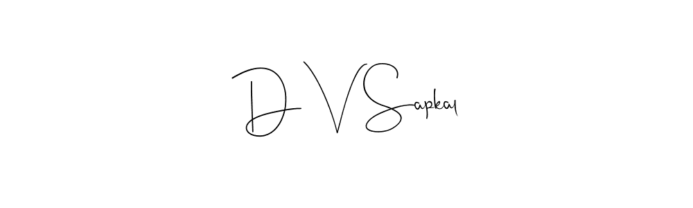 This is the best signature style for the D V Sapkal name. Also you like these signature font (Andilay-7BmLP). Mix name signature. D V Sapkal signature style 4 images and pictures png