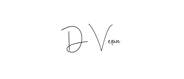 Make a beautiful signature design for name D Velan. Use this online signature maker to create a handwritten signature for free. D Velan signature style 4 images and pictures png