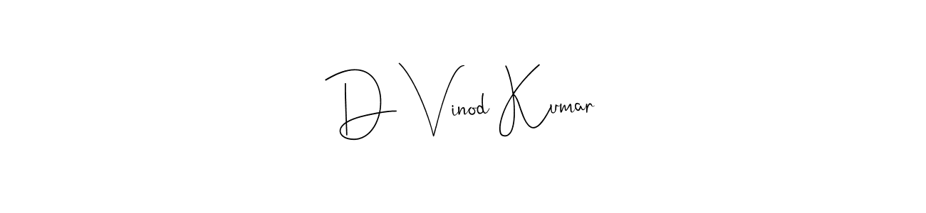 if you are searching for the best signature style for your name D Vinod Kumar. so please give up your signature search. here we have designed multiple signature styles  using Andilay-7BmLP. D Vinod Kumar signature style 4 images and pictures png