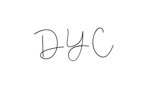 Make a beautiful signature design for name D Y C. With this signature (Andilay-7BmLP) style, you can create a handwritten signature for free. D Y C signature style 4 images and pictures png