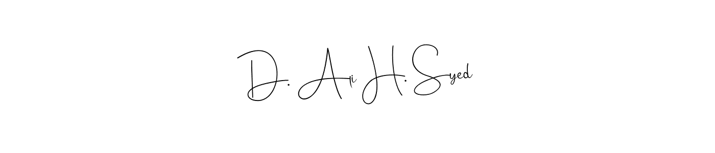 This is the best signature style for the D. Ali H. Syed name. Also you like these signature font (Andilay-7BmLP). Mix name signature. D. Ali H. Syed signature style 4 images and pictures png