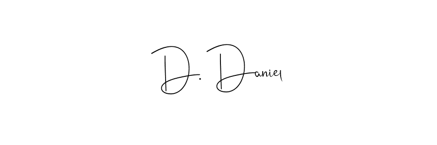 How to make D. Daniel name signature. Use Andilay-7BmLP style for creating short signs online. This is the latest handwritten sign. D. Daniel signature style 4 images and pictures png