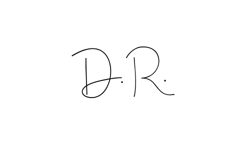 Make a beautiful signature design for name D. R.. With this signature (Andilay-7BmLP) style, you can create a handwritten signature for free. D. R. signature style 4 images and pictures png