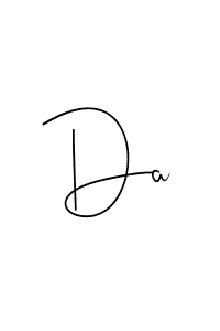 Use a signature maker to create a handwritten signature online. With this signature software, you can design (Andilay-7BmLP) your own signature for name Da. Da signature style 4 images and pictures png