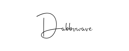 Generate high-definition signature styles for Dabbuwave. The Andilay-7BmLP typeface ensures crisp legibility and sophisticated design. Dabbuwave signature style 4 images and pictures png