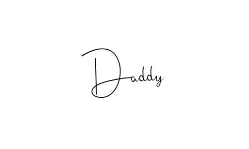 Design your own signature with our free online signature maker. With this signature software, you can create a handwritten (Andilay-7BmLP) signature for name Daddy. Daddy signature style 4 images and pictures png