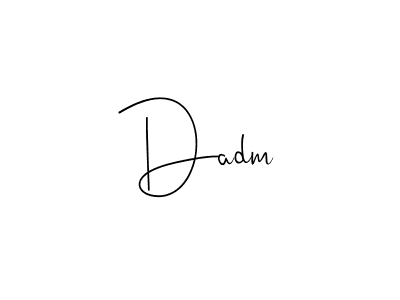 Similarly Andilay-7BmLP is the best handwritten signature design. Signature creator online .You can use it as an online autograph creator for name Dadm. Dadm signature style 4 images and pictures png