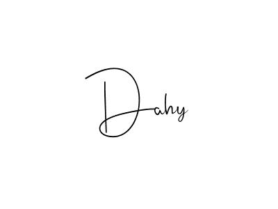 Create a beautiful signature design for name Dahy. With this signature (Andilay-7BmLP) fonts, you can make a handwritten signature for free. Dahy signature style 4 images and pictures png