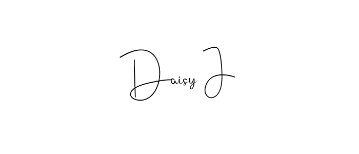 Andilay-7BmLP is a professional signature style that is perfect for those who want to add a touch of class to their signature. It is also a great choice for those who want to make their signature more unique. Get Daisy J name to fancy signature for free. Daisy J signature style 4 images and pictures png