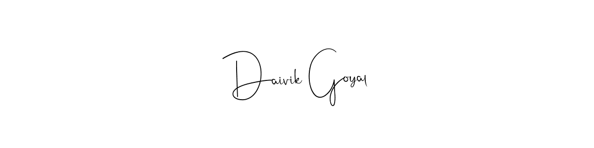 Here are the top 10 professional signature styles for the name Daivik Goyal. These are the best autograph styles you can use for your name. Daivik Goyal signature style 4 images and pictures png