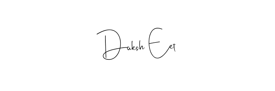 You can use this online signature creator to create a handwritten signature for the name Daksh Eet. This is the best online autograph maker. Daksh Eet signature style 4 images and pictures png